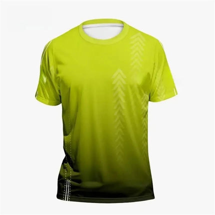 Simple Fashion Geometry Graphic T Shirt For Men Summer Casual Short Sleeve 3D Printed Sports Jersey Loose Quick Dry Running Tees