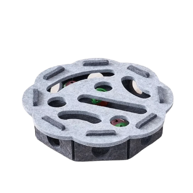 Cat Scratching Posts For Indoor Cat Puzzle Toy Felt Puzzle Box Cat Exercise Toy with Ball Kitten - product image 10