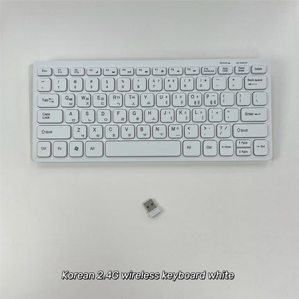 Korean 2.4G Wireless Keyboard and Mouse Protable Mini Keyboard Mouse Combo Set For Notebook Laptop Mac Desktop PC - product i