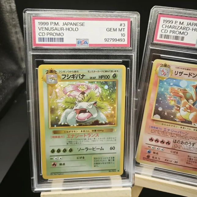 DIY-Ptcg-Sammelkarten Pokémon 1999 Japanische PSA-zertifizierte Holo-Sammelkarten Glurak Bisaflor Turtok für Sammler