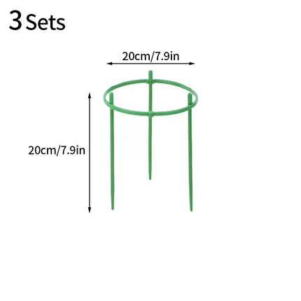 3/6/9/12Sets Plant Support Pile Stand Flowers Plant Arrangement Fixing Rod Plants Stake for Garden Supplies Home Yard Planting