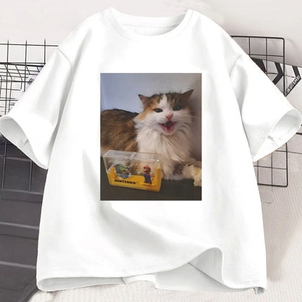 Forsaken Skin 007n7 Love Cat T Shirt Men Women Game Cosplay Tshirt Funny Graphic Tees Cotton Short Sleeve Round Neck T-shirt