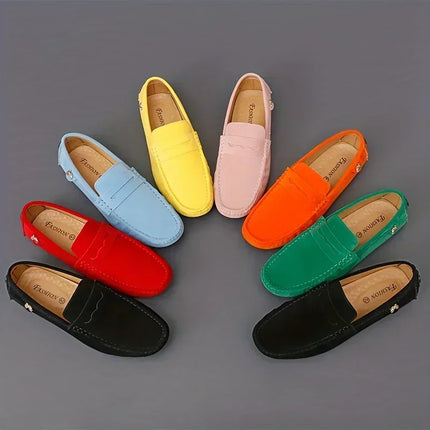 New Men Casual Shoes Fashion Men Shoes Genuine Leather Men Loafers Moccasins Slip On Men's Flats Male Driving luxury shoes