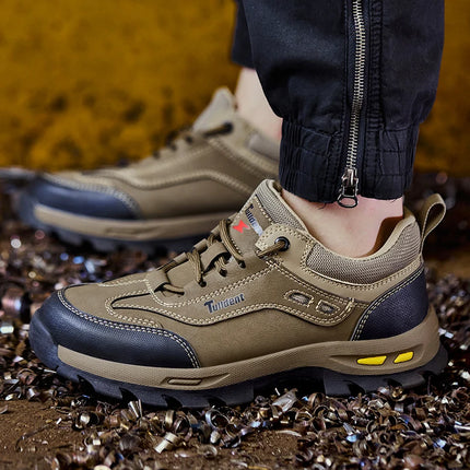 New Men's Safety Shoes, Puncture Resistant Work Shoes, Men's Protective Shoes, Wear-Resistant Work Boots Tactical Boots