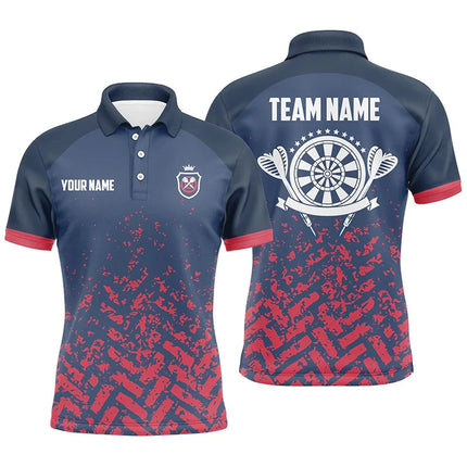 Fashion Darts Pattern Polo Shirts Summer Casual Custom Name Team Uniforms Short Sleeve Polo Shirt Loose Quick Dry Sports Tops
