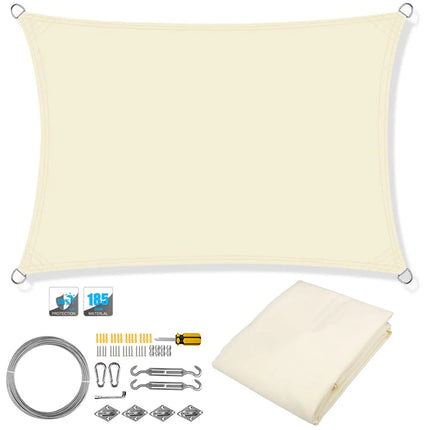 Waterproof Sun Shade Sail Canopy Rectangle UV Block Sun Shelter For Outdoor Garden Patio Backyard Terraza Awning Privacy Screen