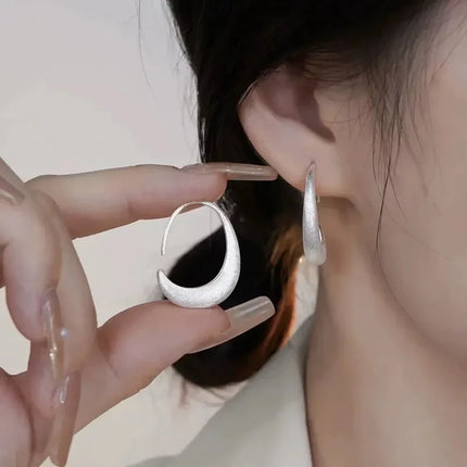 VENTFILLE 925 Sterling Silver Black Agate Rotund Earrings For Women Girl Originality Design Korean Jewelry Party Gifts Dropship