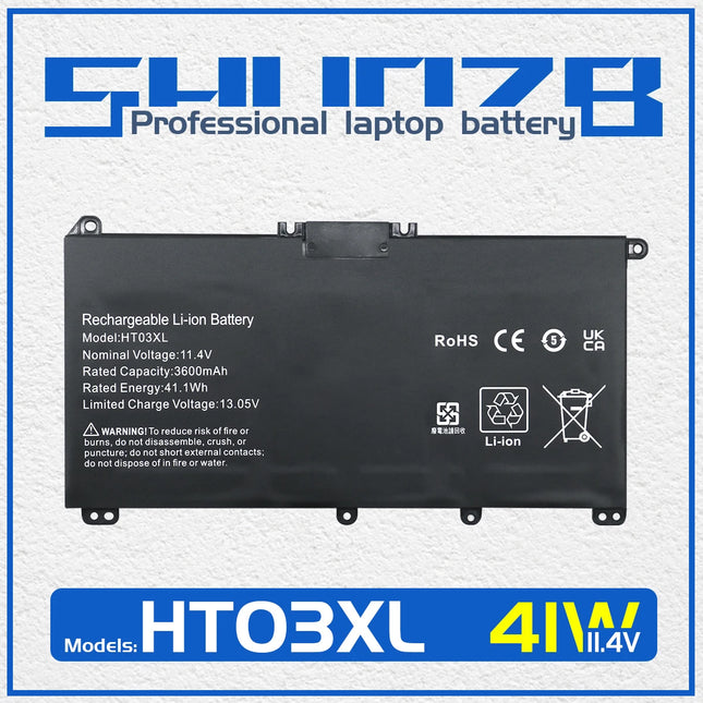 HT03XL Akku für HP Pavilion 14-CE0001LA 14-CE0014TU 14-CE0010CA 14-CE0025TU 14-CE0034TX 15-CS0037T 250 HSTNN-LB8L L11421-421