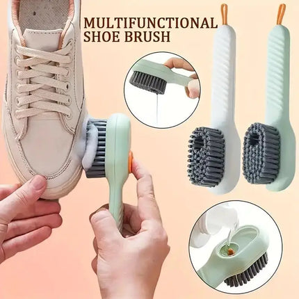 Multi-surface Liquid Shoe Brush - Soft Bristles & Ergonomic Handle For Bathroom, Kitchen & Laundry Cleaning - product image f