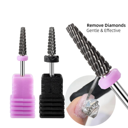 Tungsten Carbide Nail Drill Bits M/XC Mini Electric File Bit Remove Acrylic Gel Cuticle Care Seam Buffing Manicure Pedicure Tool