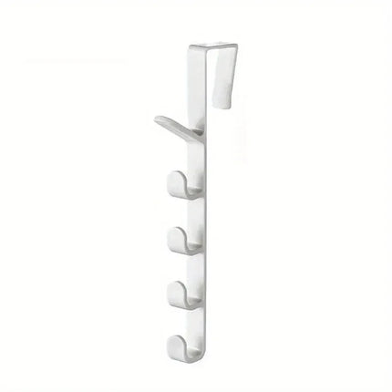 1pc Bedroom Door Hanger Clothes Hanging Rack Over The Door Plastic Home Storage Organization Hooks, Purse Holder For Bags Rails