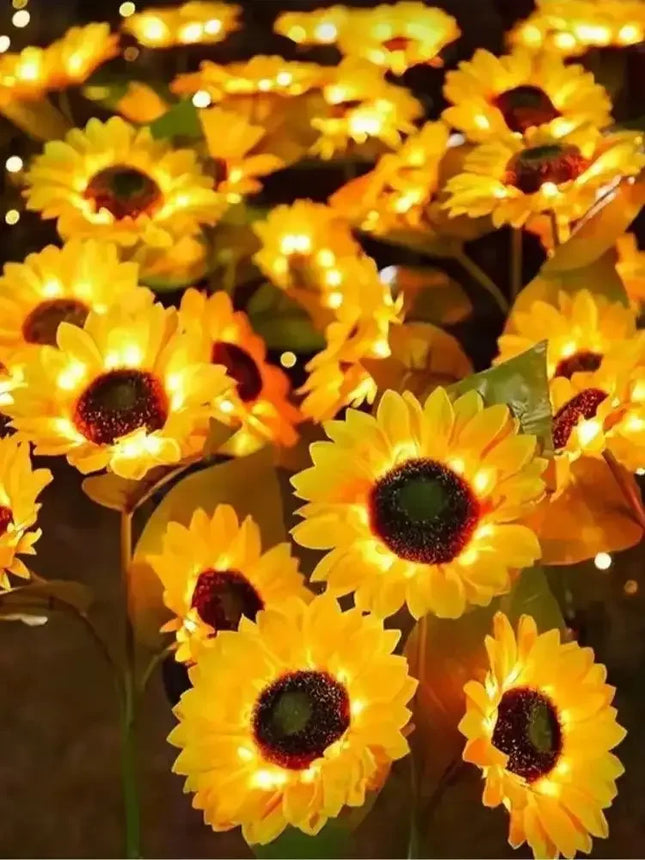 Solar Powered Sunflower Light Outdoor Waterproof LED Ground Insert Lawn Lamp For Garden Lawn Courtyard - product image 7