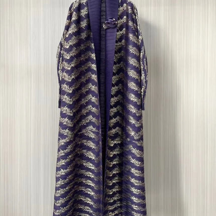 Eid Muslim Abaya for Women Cardigan Dresses Pleated Miyake Caftan Ramadan Morocco Dubai Jalabiya Kaftan Vestidos Arab Long Robe