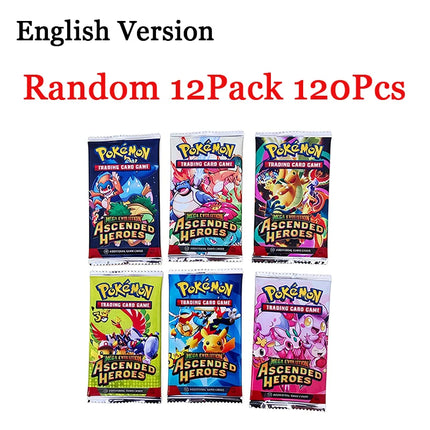 360Pcs Pokemon MEGA EVOLUTION Ascended Heroes TCG Expansion Booster Box Trade Card 36 Pack Box English Version
