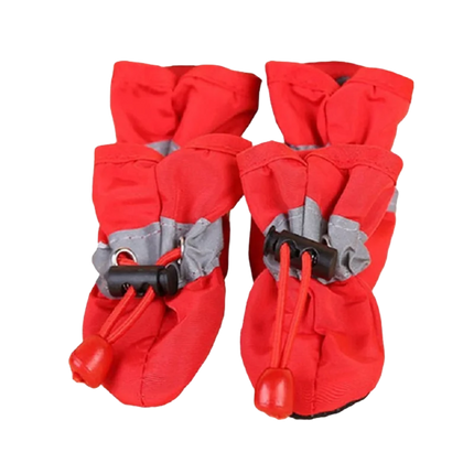 4pcs/set Waterproof Pet Dog Shoes  Anti-slip Rain Boots Footwear for Small Cats Dogs Puppy Dog Pet Booties Pet Paw Accessories