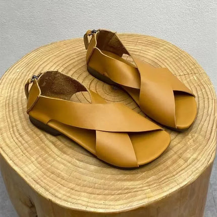 Summer New Women Sandal Fashion Open Toe Female Simple Gladiator Shoe Flats Heel Casual Beach Roman Ladies Shoes Sandalias Mujer