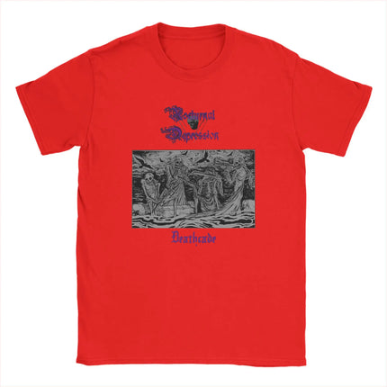 NOCTURNAL DEPRESSION Band T-Shirt Summer  Hip Hop T Shirts Man Cotton O-Neck Oversize Top Tees Short-Sleeve Y2K Casual Tshirt