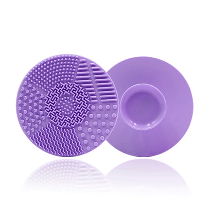 Silicone Makeup Brush Cleaner Folding Powder Puff Cleaning Bowl Eyeshadow Brushes Washing Soft Mat Beauty Tools Scrubber Box