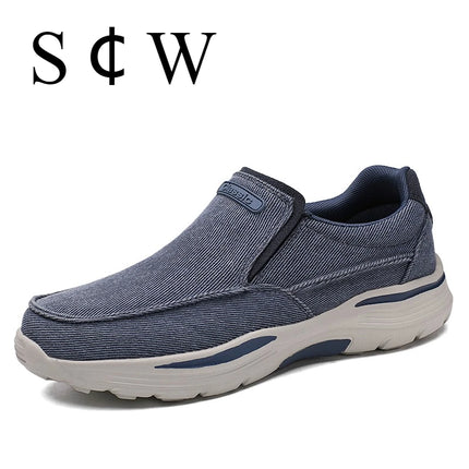 Men's Lightweight Canvas Loafers for Outdoor Hiking Camping Casual Sports Running Jogging Shoes Size 39-48