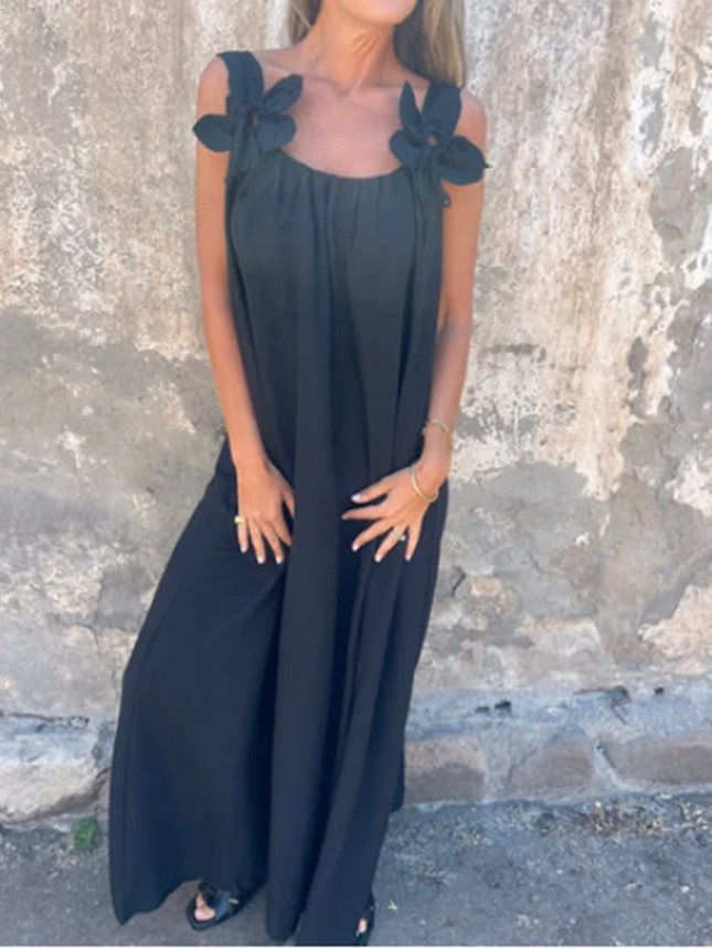 V-Ausschnitt Einfarbig Kurzarm Schnürung Damenkleid High Street Mode Eleganter Pendler-Stil Sommerkleider