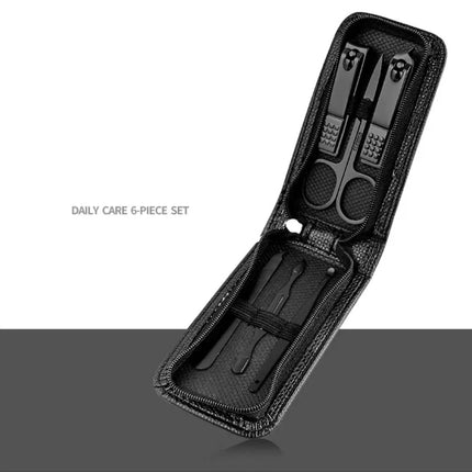 Nail Scissors Set Household High End Mens And Womens Special Nail Clippers Manicure Beauty Tools 6 Piece Portable - product i