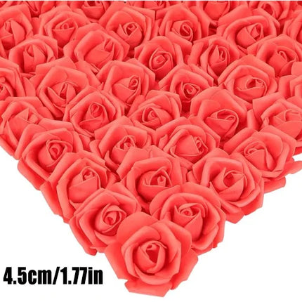 20~200pcs Foam Rose Artificial Flowers Head Teddy Bear Rose Handmade DIY Gift Decoration Wedding Valentines Day Home Decor