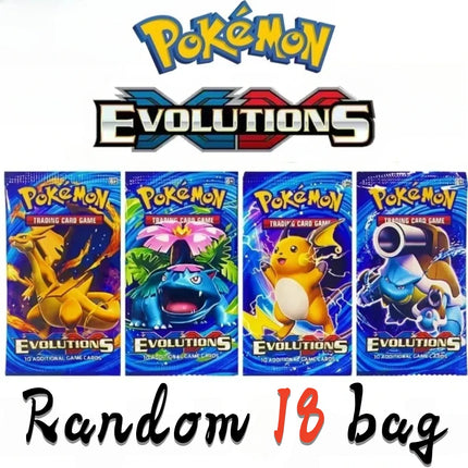 Random 18 bag Pokemon TCG Booster Pack Mega Evolution Ascended Heroes English Version Cards Per Pack Rare Trading Cards