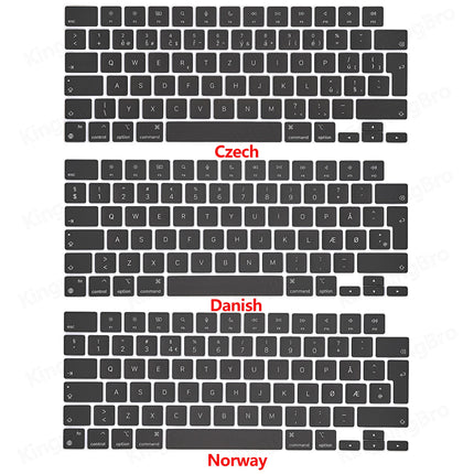 New Replacement Keyboard Keys Keycaps For Macbook Air 13" M2 A2681 Keycap Key Cap UK US RU ES FR IT DK NO DE KR PT HU 2022