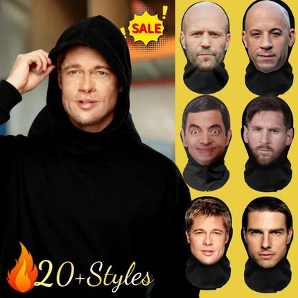 3D Funny Face Mask Balaclava Realistic Celebrity Creative Cosplay Full Facial Face Masks Christmas Party Props Headcovers