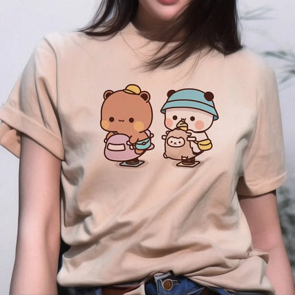 Bubu And Dudu Fashion 2024 Casual T-shirt Female Designer Top Female Street Clothing