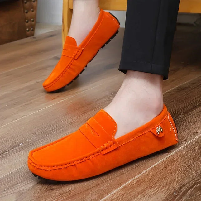 New Men Casual Shoes Fashion Men Shoes Genuine Leather Men Loafers Moccasins Slip On Men's Flats Male Driving luxury shoes