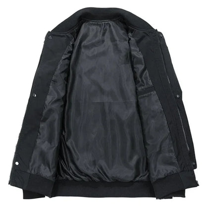 Spring Autumn Casual Jacket Men's Loose Fashion Coat Bomber Jacket Men Workwear Cargo Jackets High Street Outwear Plus Size 8XL
