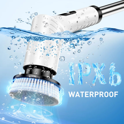 Electric cleaning brush, waterproof long-handle, multi-functional household floor brush, electric brush, floor scrubber