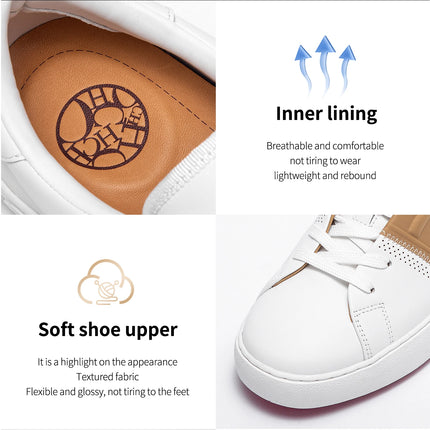 Fashion Classic Women's New Casual Shoes Comfortable Women's 2026 Flat White Shoes