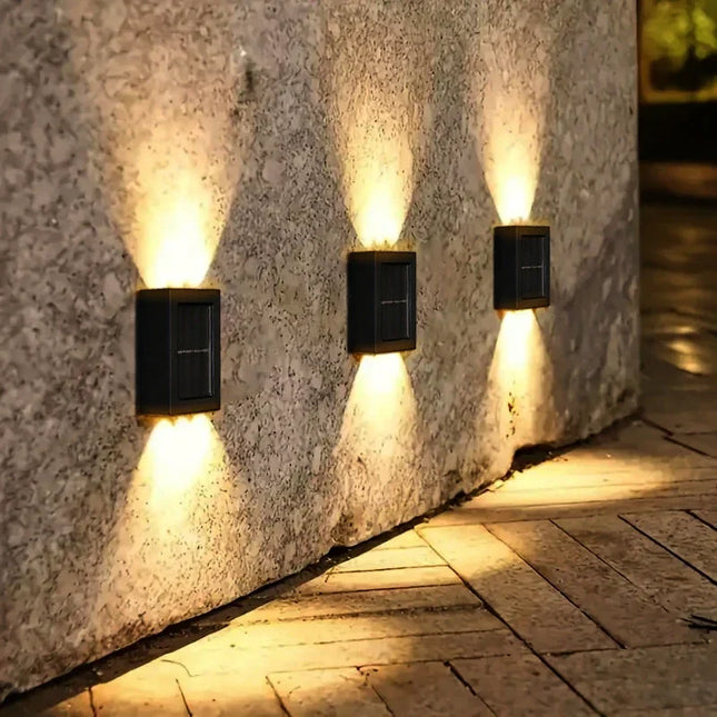 1~6pcs Solar Light Outdoor Up and Down Wall Washer Light Waterproof Solar Lamp Garden Street Balcony - product image 2