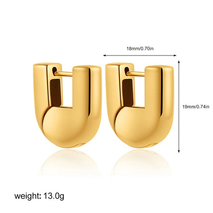 Trendy Stainless Steel Multilayer Circle Twist Knot Earrings for Women Texture Mixed Color Gold Plated Statement Earring Bijoux