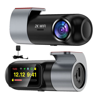 HD 2K WIFI/GPS Dash Cam 24H Parking Mode 2560 X 1440 Car DVR Support 256GB Max G-Sensor Loops Recording Dashcam for Vehiles