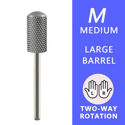 1pc 6.6mm Smooth Top Large Barrel Nail Drill Bits Safety Carbide Bit Milling Cutter For Manicure Remove Gel Accessories