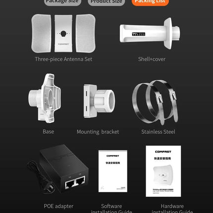 COMFAST 300-900M 5.8G Outdoor WIFI CPE Access Point 5-10KM Long Range Wireless AP WI-FI Antenna Repeater signal Amplifer Router