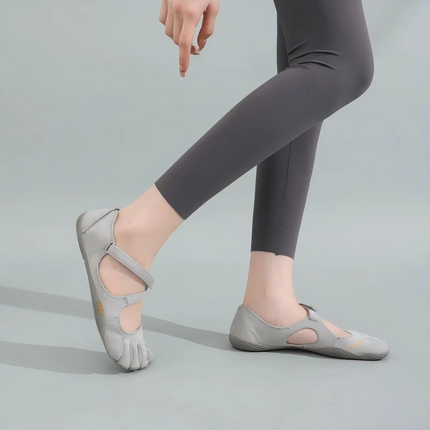 Five Finger Shoes Women Mary Jane Ballet Flats Cross Strap Yoga Sneakers Barefoot Fitness Shoes Lightweight Breathable Walking
