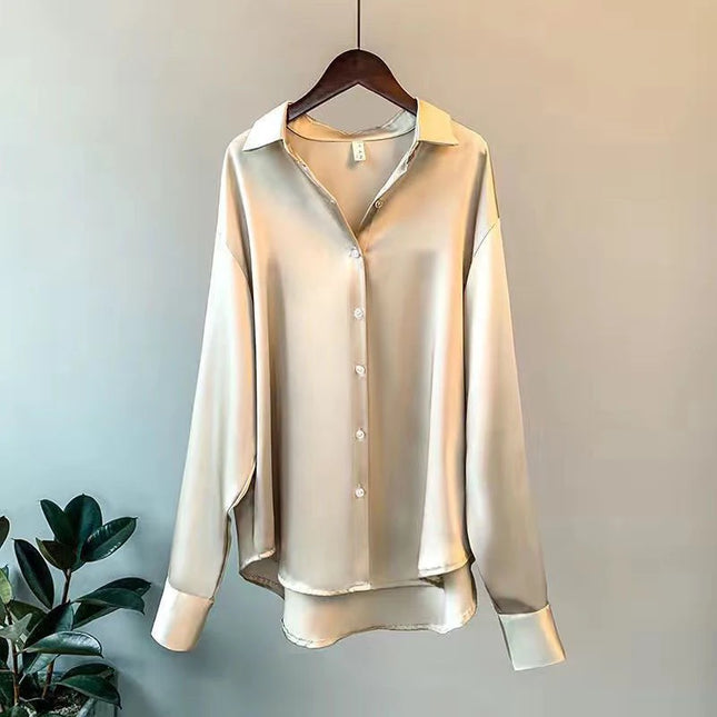 2025Spring Shirt And Blouses New Sweater Cardigans Woman Top Knitted Korean Long Sleeve Lapel Button - product image 2