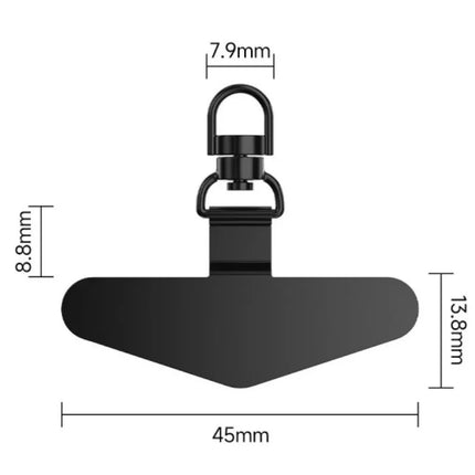360° Rotation Metal Steel Phone Tether Tab Cell Phone Lanyard Patch Gasket Universal Cellphone Lanyard Safety Connecter Piece