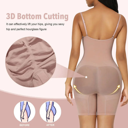 Women's Tummy Control Bodysuit – Seamless Waist Trainer Shapewear, Butt Lifting & Slimming Underwear for Everyday Use
