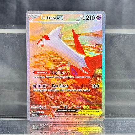 PTCG Proxy Cards Surging Sparks Holographic Game Trading Collection Cards Pikachu Latias Hydreigon EX Single PKM Foil Cards (SV)