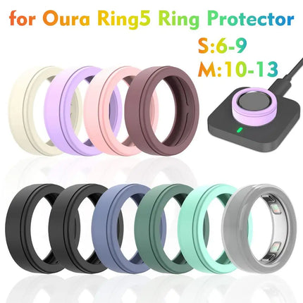Silicone Cover for Oura Ring 5 Protector, Elastic Case for Oura Ring 5 Working Out - Protector for Working Out ﻿