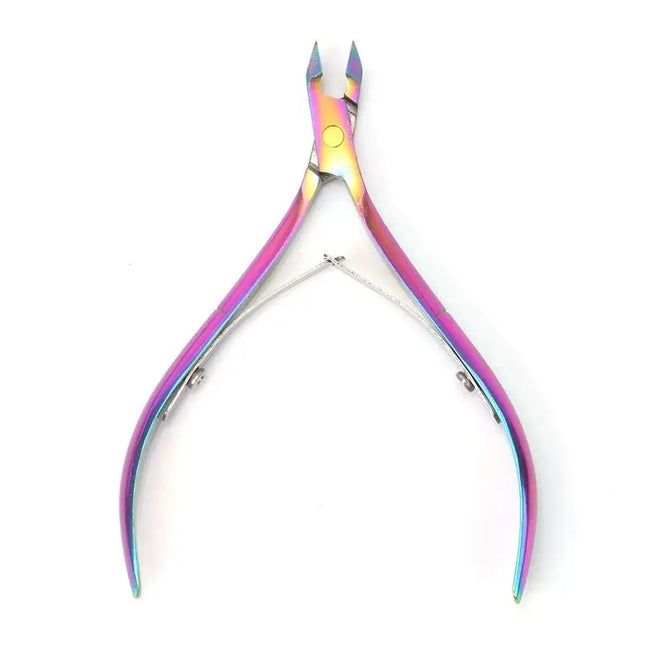 Bunter Nagelhautschneider 1 Stück Bunte Schere Zange Abgestorbene Haut Entferner Klares Nagelkunstwerkzeug für Schönheitssalon