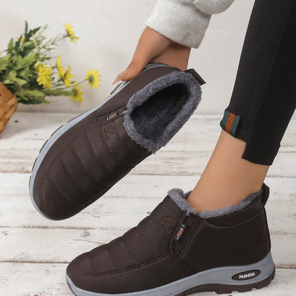 Men Women Unisex Super Warm Winter Snow Boots Thick Sole Arctic Insulated Ankle Boots Heat Lock Lining Solid Outdoor Footwear