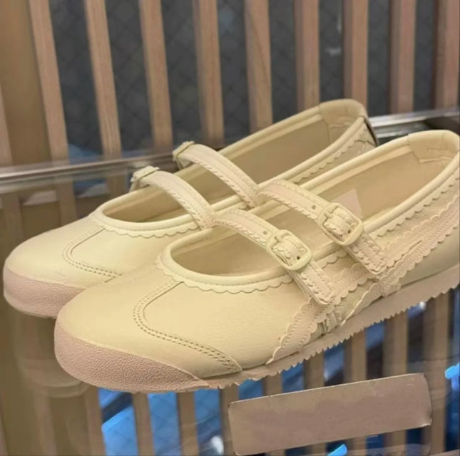 2025 Silver Ballet ShoesSpring New Women's Round Toe Flat Buckle Shallow Casual Sports Daily Office Commuter Ladies Single Shoes
