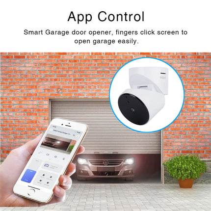 Tuya SmartLife WiFi Garage Door Opener with 3MP Camera Remote Control Two Way Audio Night Vision Recording Alexa Google Support