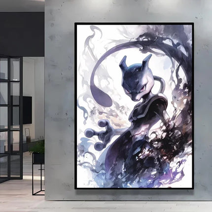 Stylish Pokemon Umbreon Decorative High Quality Canvas Painting Available in Multiple Sizes Suitable for Different Home Spaces